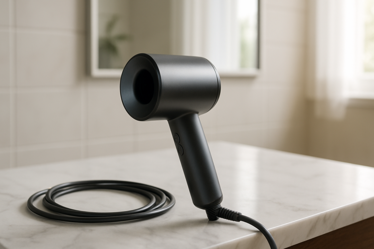 A person expertly demonstrating the essential proper technique for using a Dyson hairdryer, revealing the thrilling secrets most users incorrectly perform daily