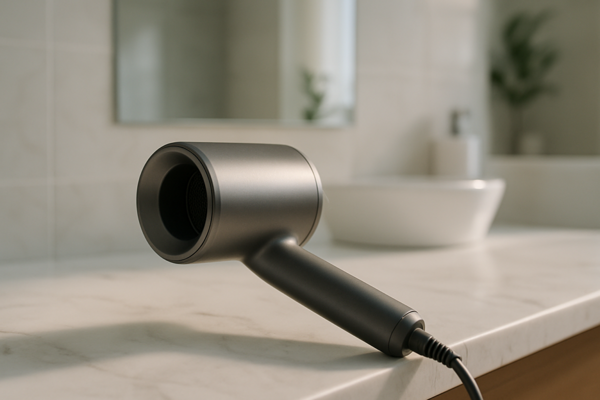Stunning Dyson Straight Hair Dryer displayed elegantly, showcasing innovative styling technology and sleek modern design for effortless beautiful results