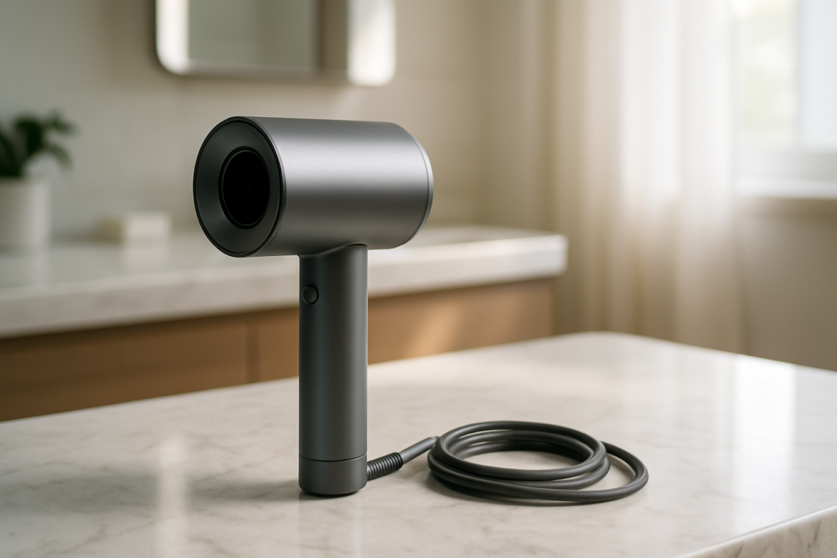 Essential home organization solution showcasing stylish Nitori storage perfectly designed for keeping your premium Dyson hair dryer neatly accessible and protected