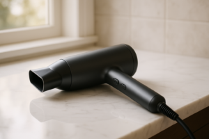 Two hair dryers side-by-side comparison showing dramatic differences in price and performance, revealing surprising results from three months of intensive testing and honest review.