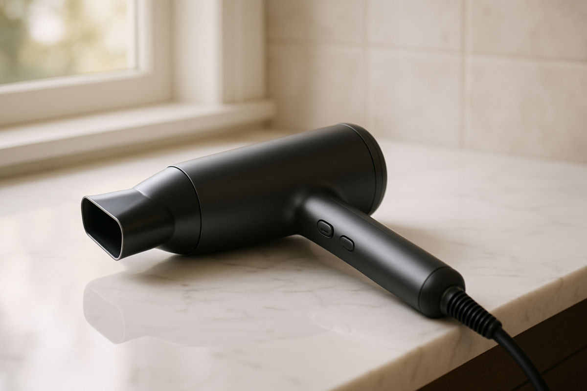 Two hair dryers side-by-side comparison showing dramatic differences in price and performance, revealing surprising results from three months of intensive testing and honest review.