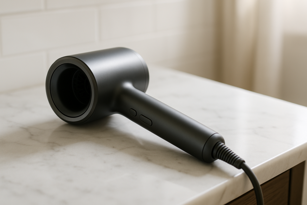 Expert demonstrating essential Dyson hair dryer techniques with attachments, revealing thrilling professional salon-quality styling secrets and game-changing speed-drying methods for dramatic hair transformation
