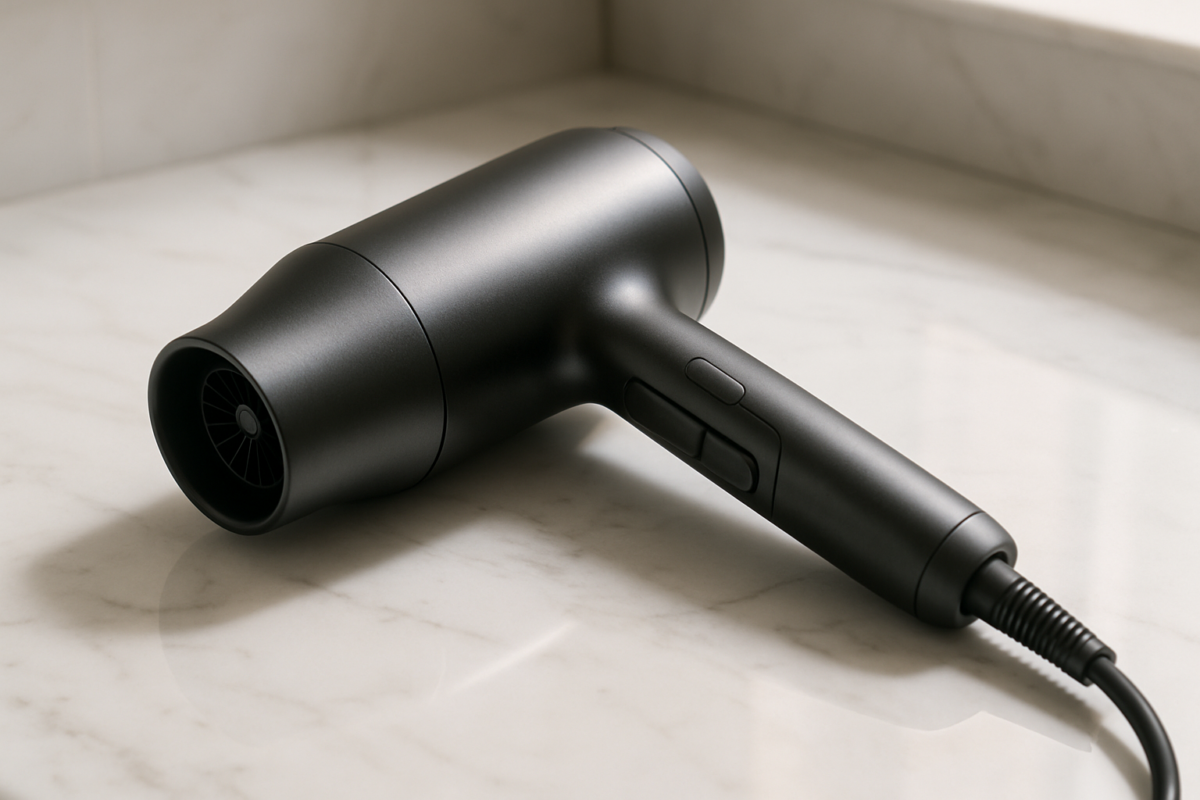 Lightweight professional hair dryer perfectly balancing dramatic drying efficiency with convenient portability for everyday essential hair care routine
