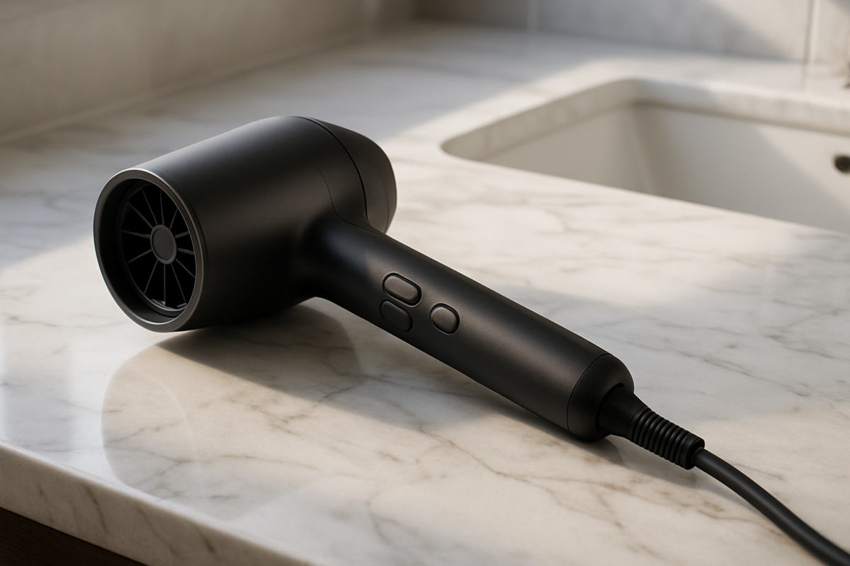 A sleek and essential cordless hair dryer showcasing its thrilling compact design and revolutionary features that are captivating customers today