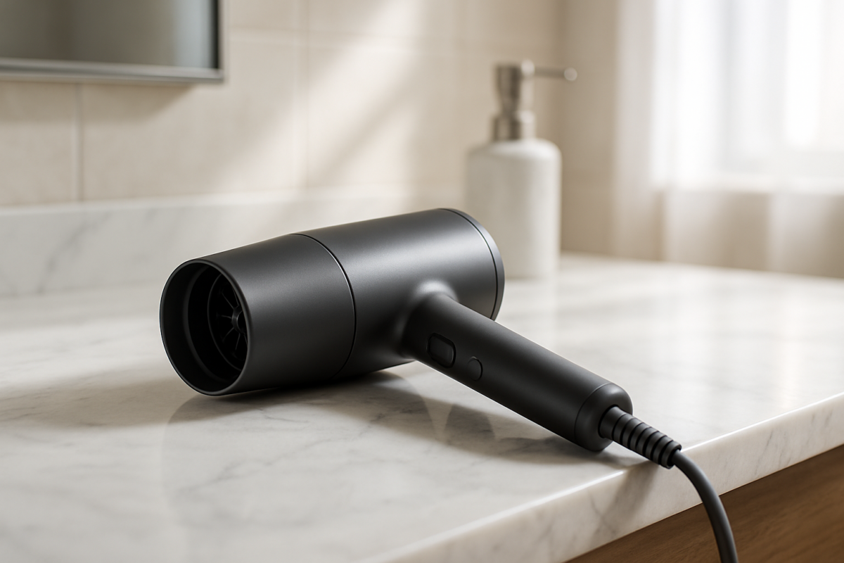 A thrilling Dyson hairdryer displayed at Costco warehouse shelf, revealing essential budget-friendly beauty technology that captivates savvy shoppers seeking premium styling quality affordably