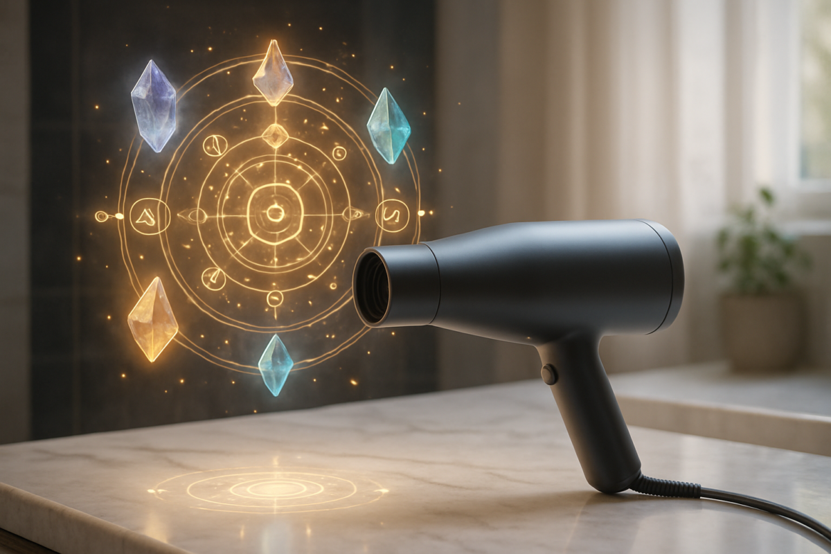 Essential guide showing three simple button controls for mastering the revolutionary Dyson hairdryers intuitive operation system