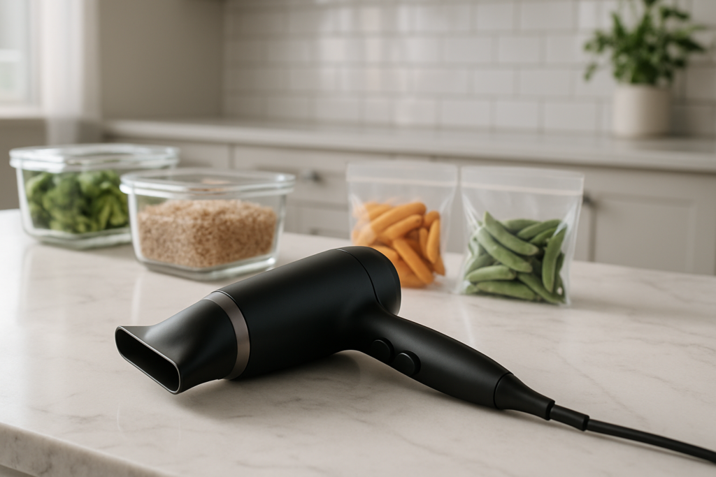 Panasonic Nancare versus Ionity hair dryer comparison guide showing two premium models side by side with dramatic lighting and essential styling results