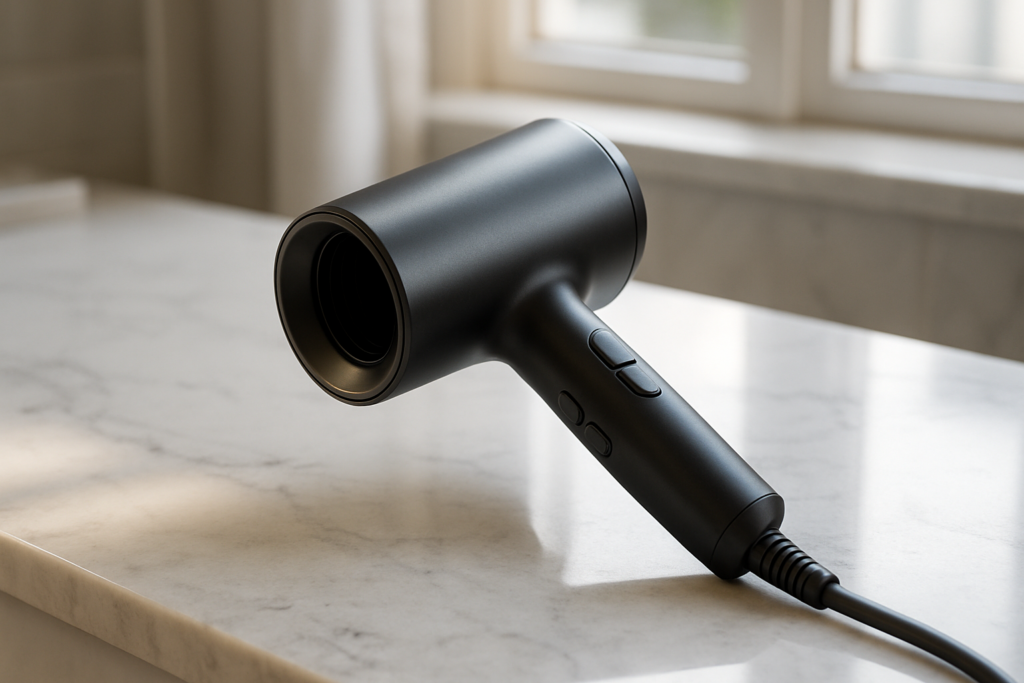 Mens hair dryer comparison test showing fast-drying technology and scalp care features for ultimate grooming transformation
