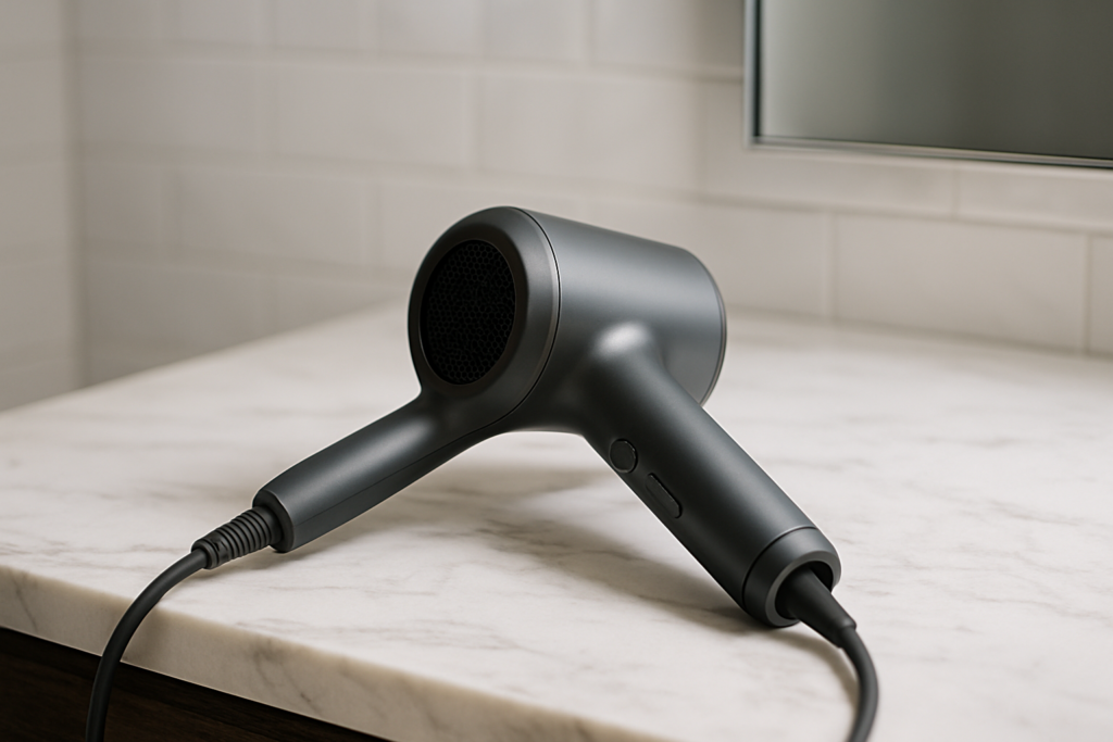 Premium Dyson Supersonic Pro hair dryer with dramatic styling results, showcasing salon-quality performance and luxury design at 59000 yen price point