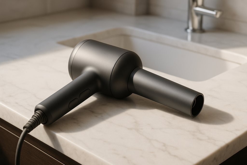 Effortless glowing hair transformation with lightweight Refa curling dryer, dramatic styling results without arm fatigue, essential beauty tool review
