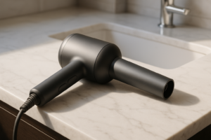 Effortless glowing hair transformation with lightweight Refa curling dryer, dramatic styling results without arm fatigue, essential beauty tool review
