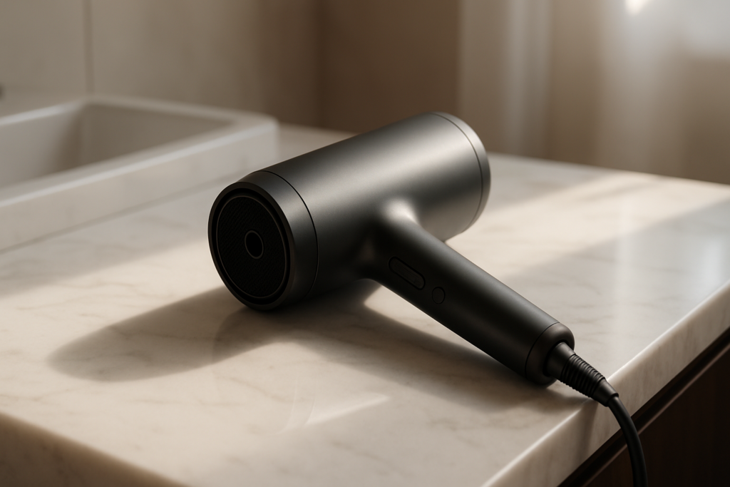 Luxurious curling hair dryer with dramatic styling results, revealing salon-quality shine and effortless waves after three months of honest testing and transformation